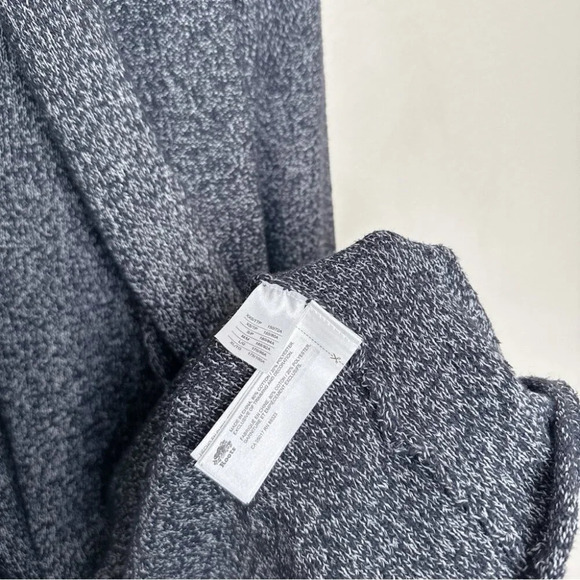 Roots Womens Medium Shawl Collar Heathered Black Knit Cardigan - Picture 12 of 15